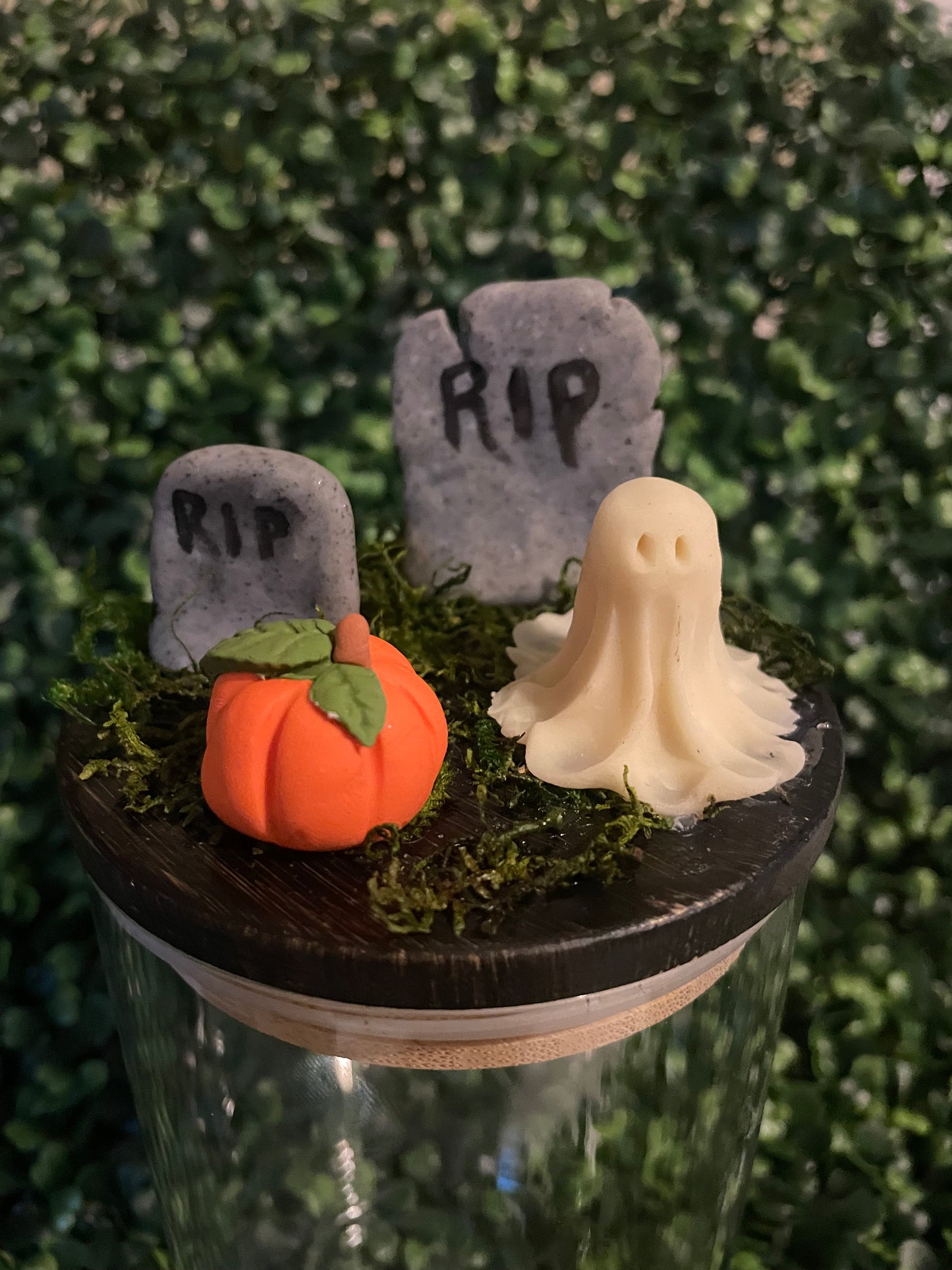 Graveyard Glass Jar