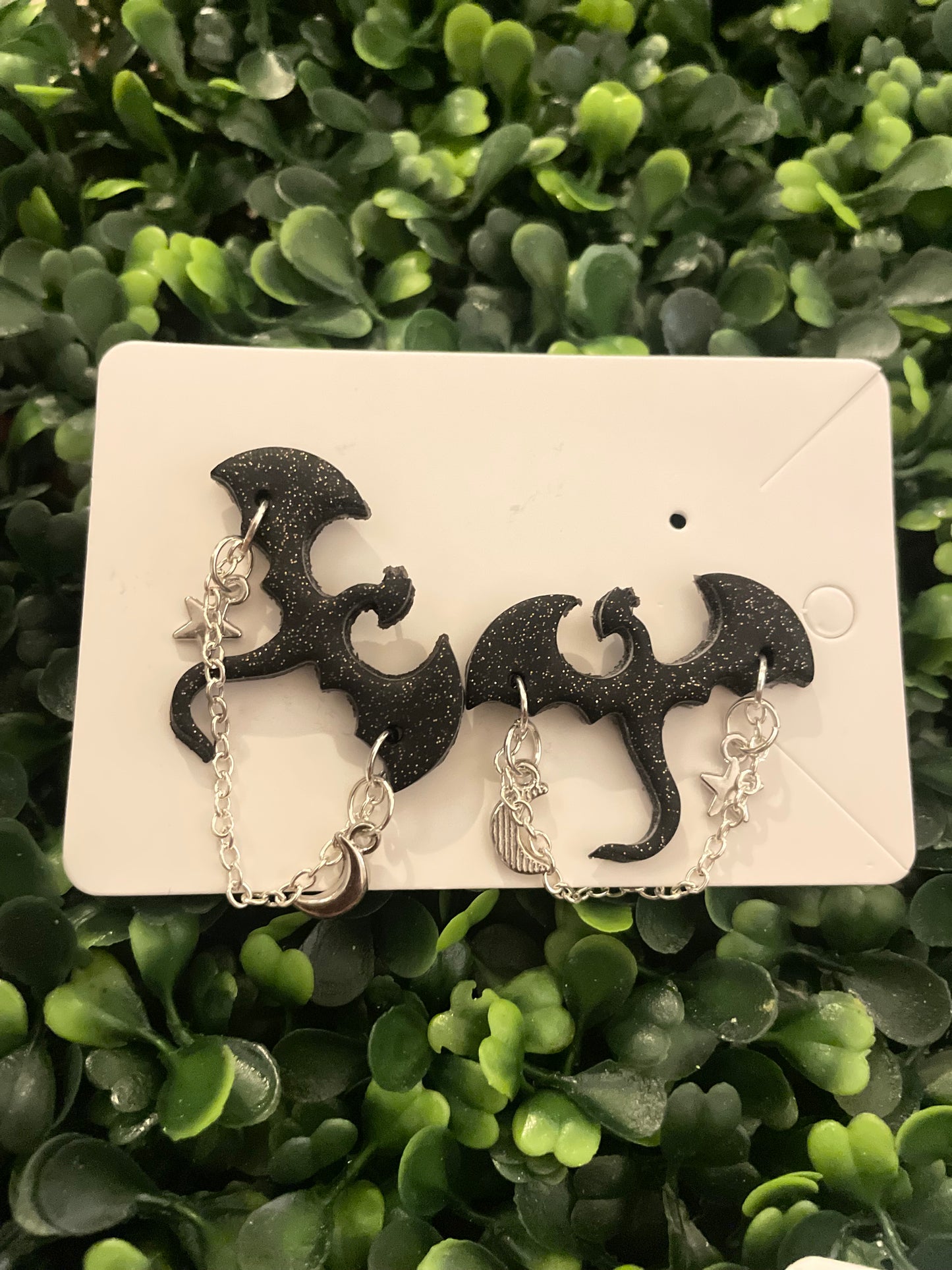 Dragon chain earrings