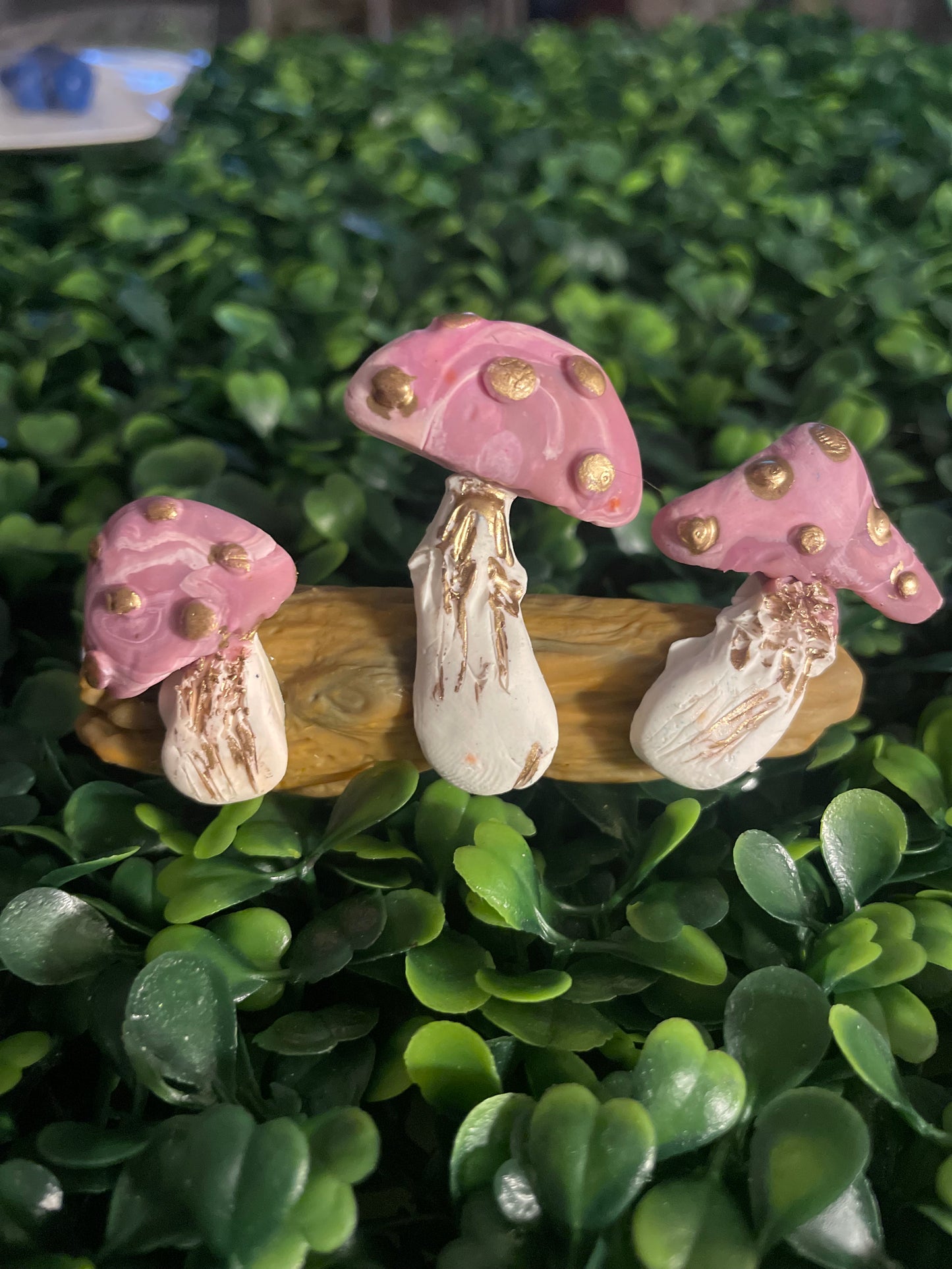 Mushroom hair barrette