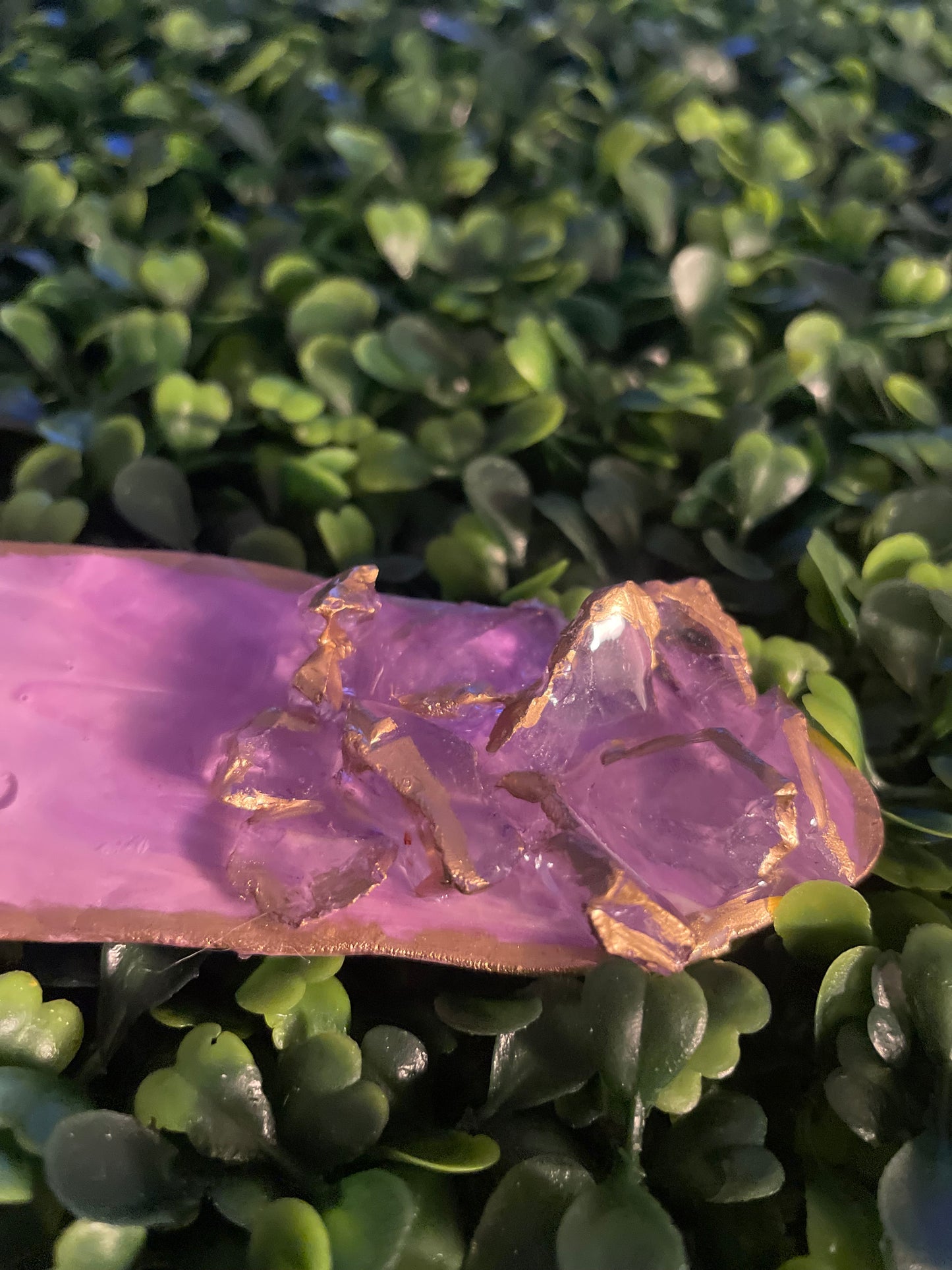 Medium amethyst incense holder