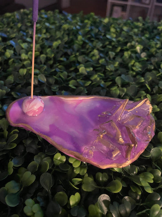 Large amethyst style incense holder
