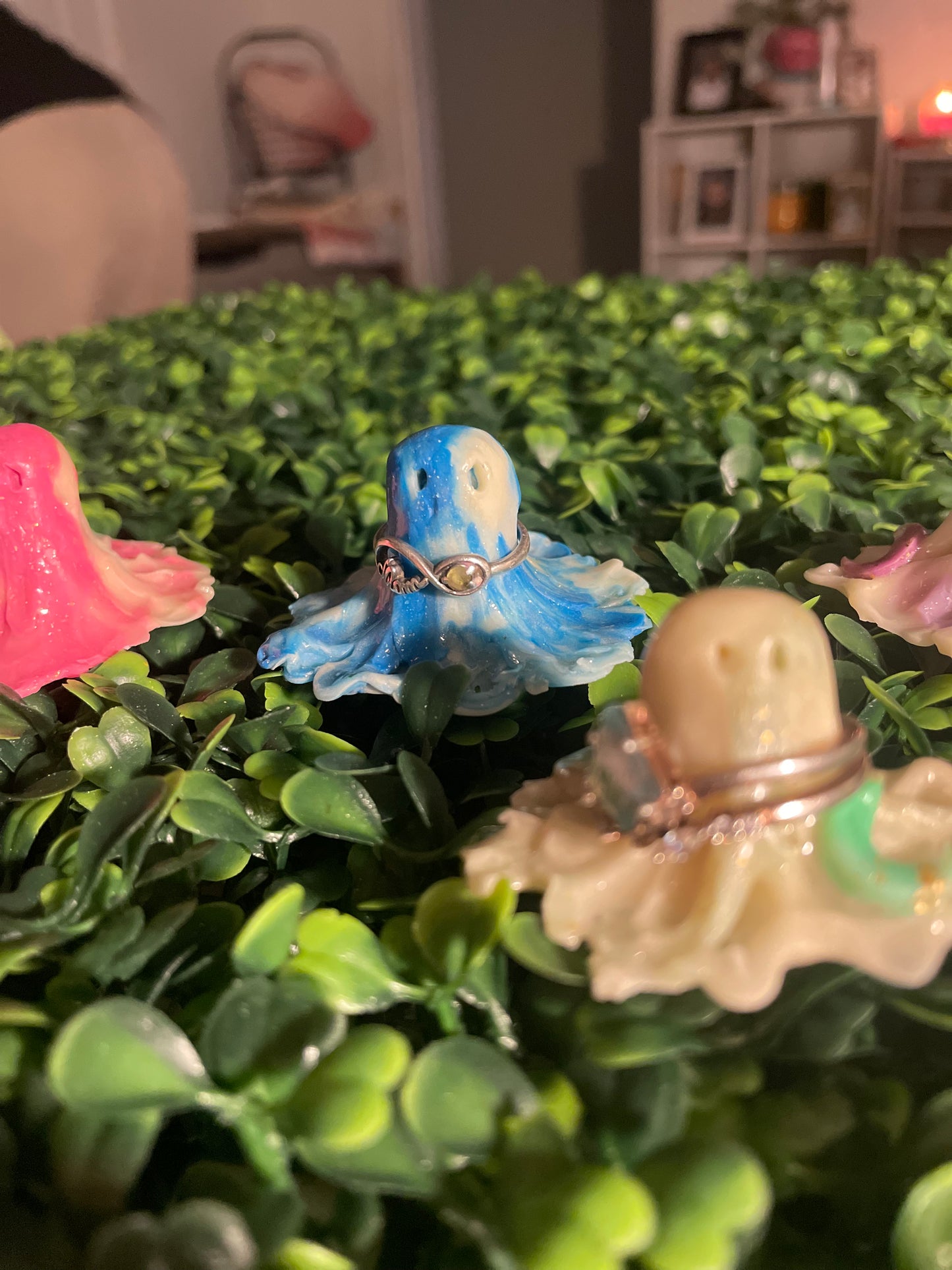 Glow in the dark pink ghost
