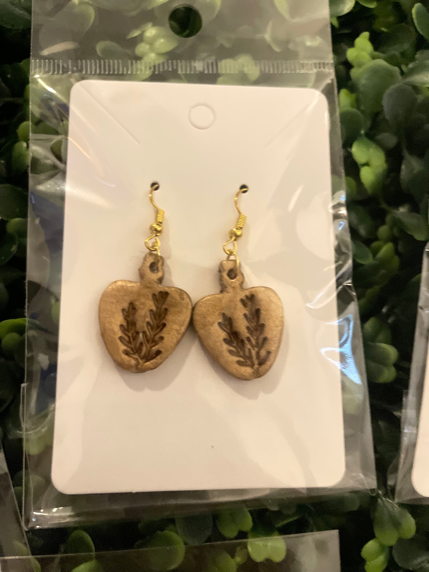 Bronze apothecary earring set