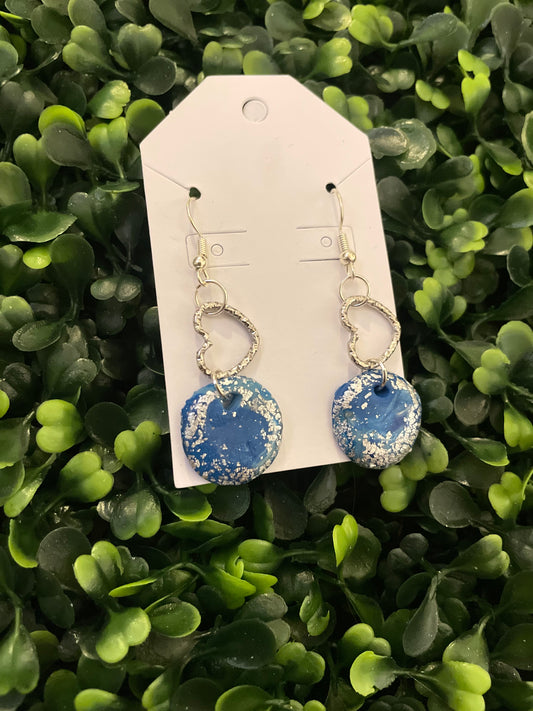 Blue heart dangle