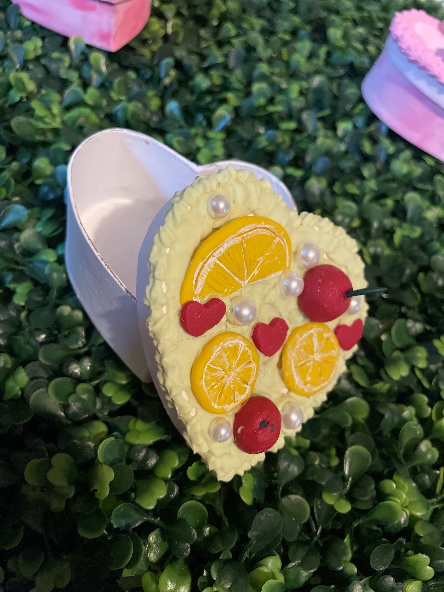 Lemon cherry trinket box