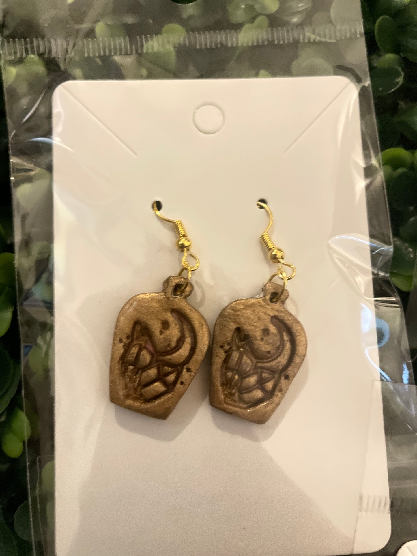 Bronze apothecary earring set
