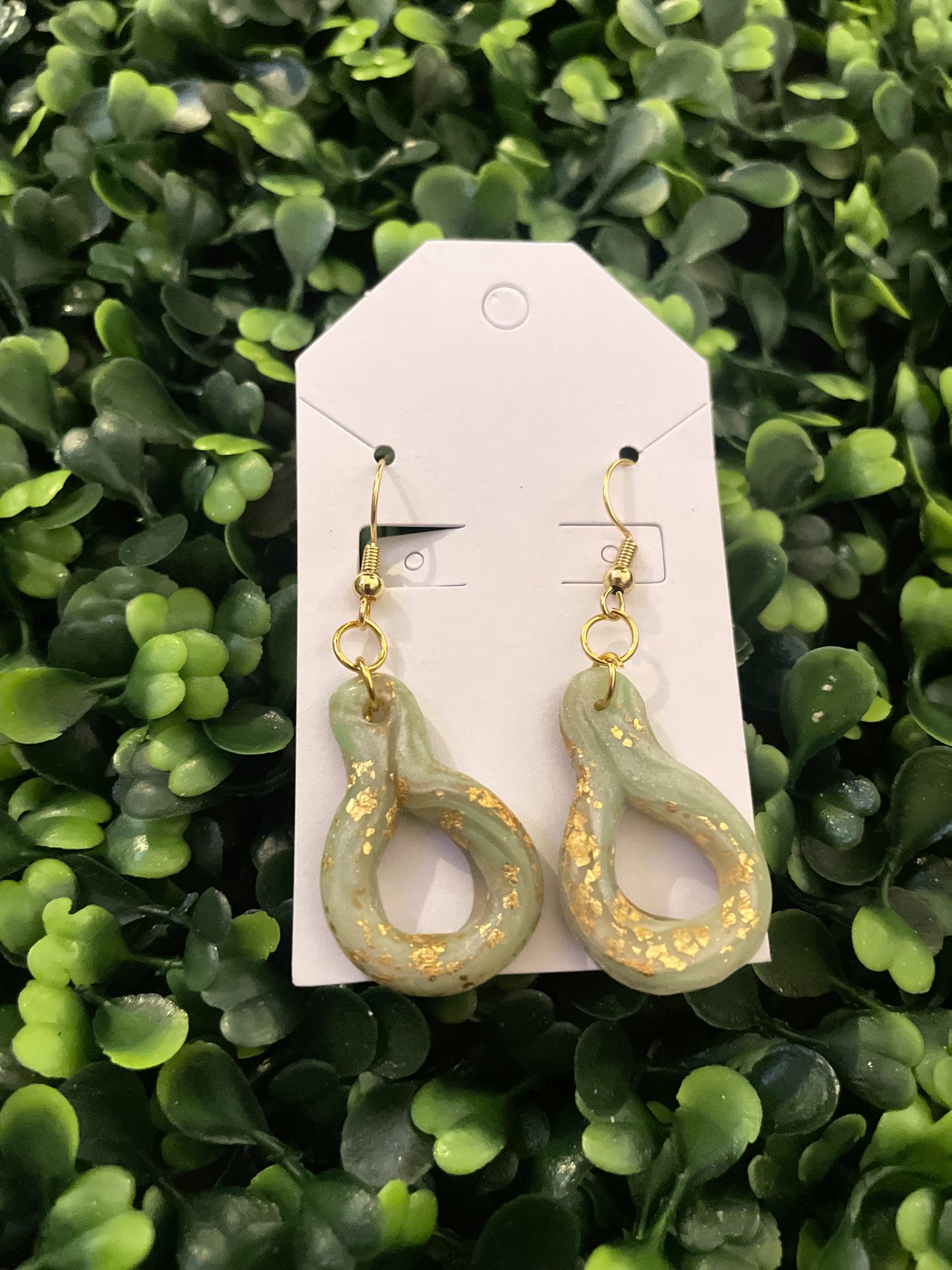 Jade style earrings