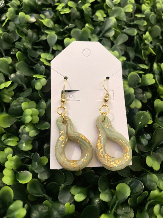 Jade style earrings