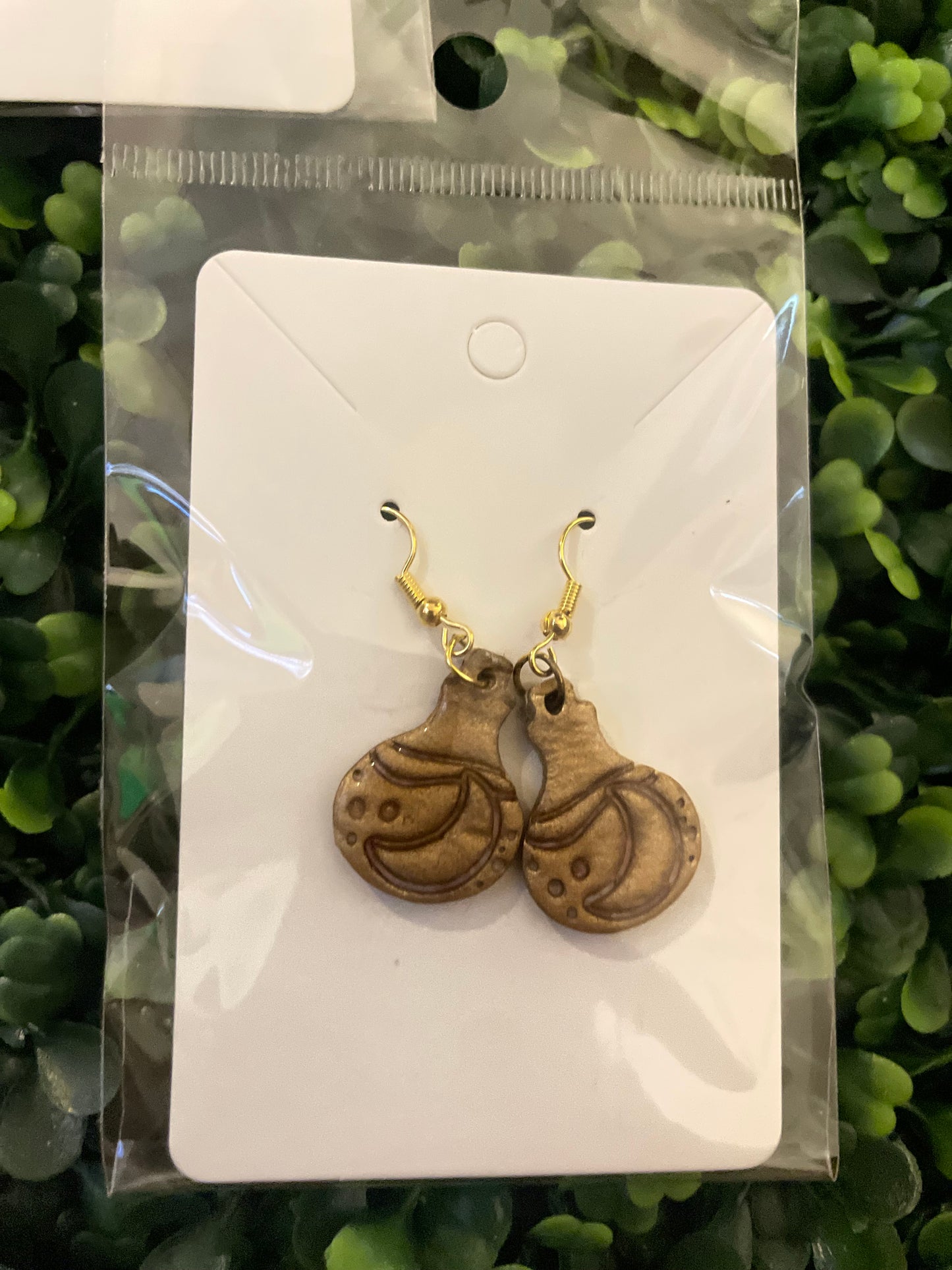 Bronze apothecary earring set