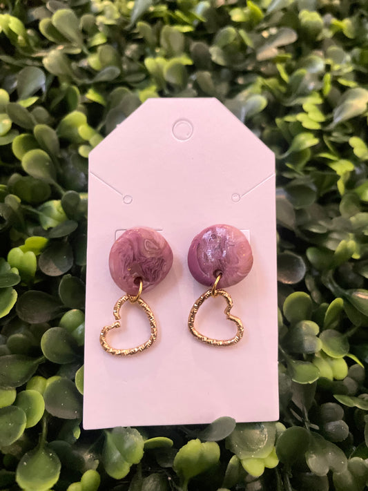 Purple Heart stud
