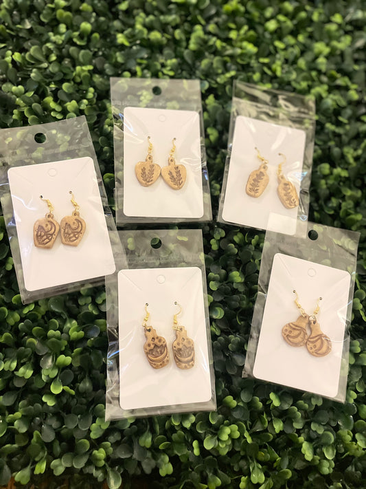 Bronze apothecary earring set